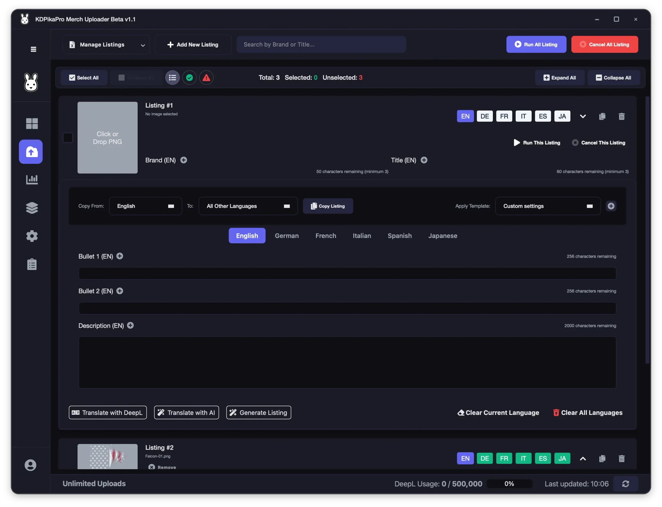 KDPikaPro dashboard